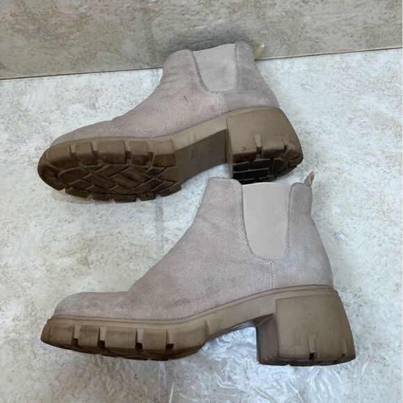 STEVE MADDEN HOWLER BOOTS IN TAN LEATHER - Picture 9 of 10